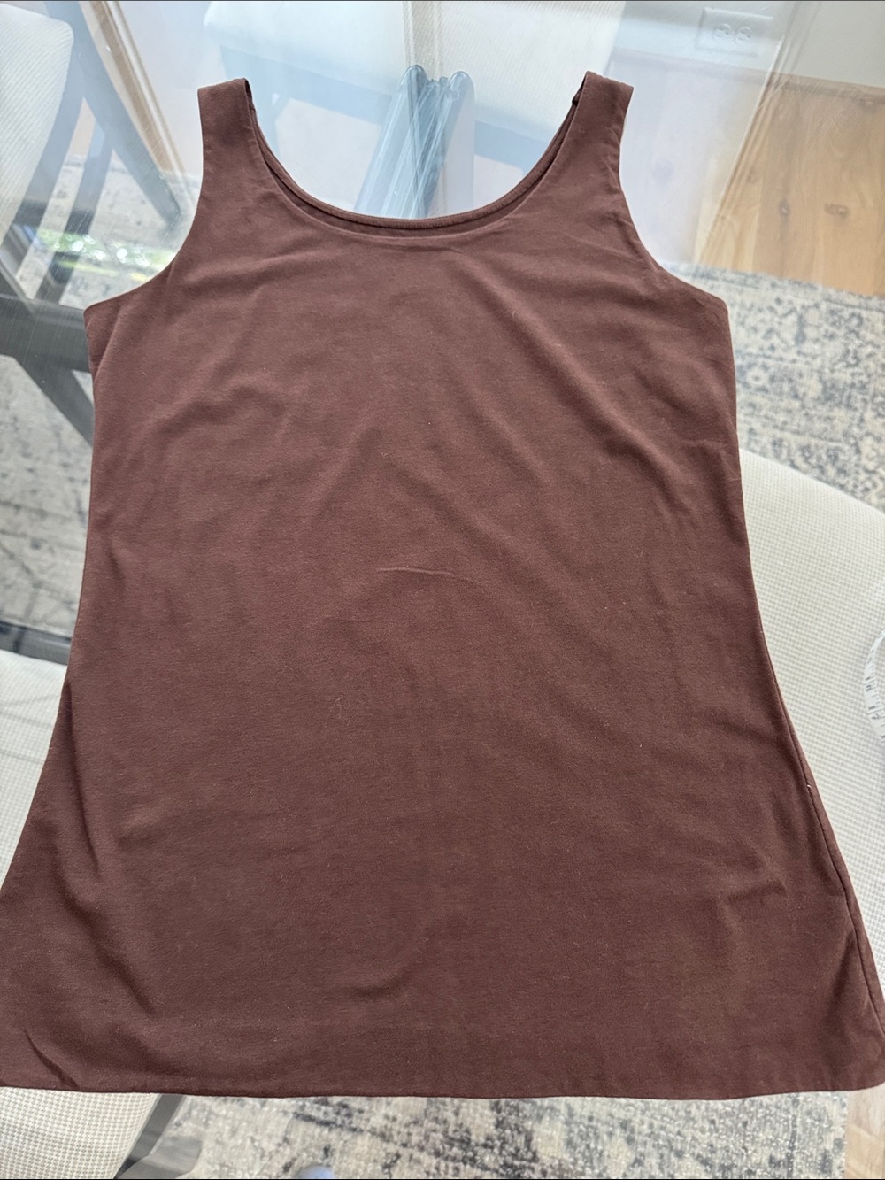 Merona Brown Scoop Neck Tank Top